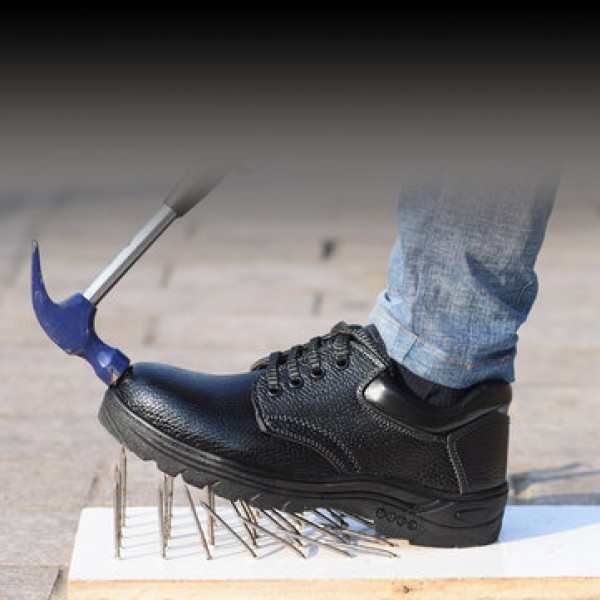 TENGOO Men Safety Shoes Work Shoes Steel Toe Hiking Running Sports Sneakers Waterproof Anti-Smashing