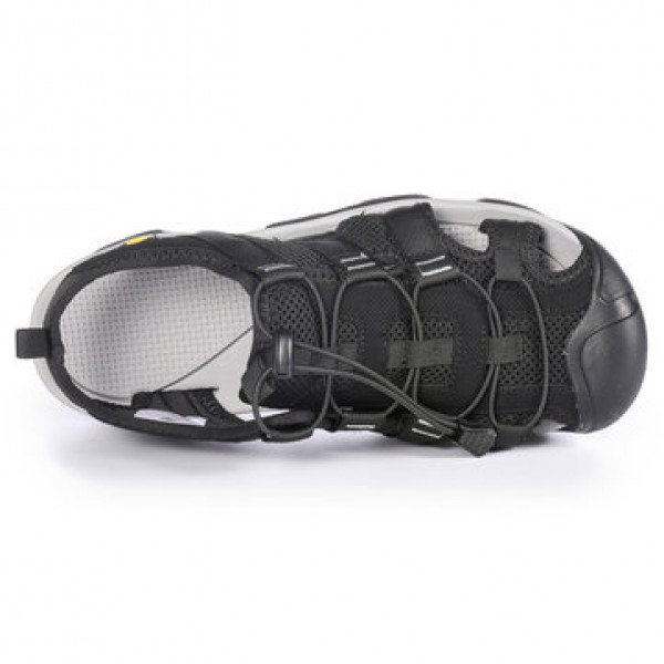Gracosy Men Sandals Leather Breathable Non-Slip Quick Drying Fish Sandals Clip Toe Sandals