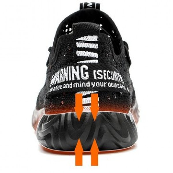 TENGOO Men Safety Shoes Quick Drying Steel Toe Non-Slip Anti-Smashing Hiking Camping Fishing Work Shoes