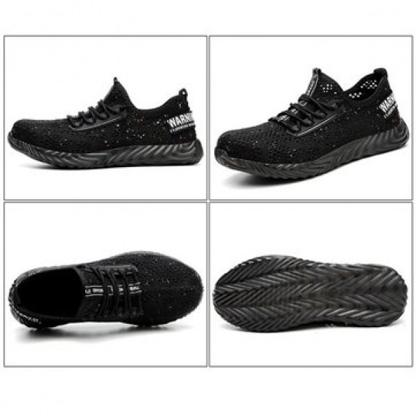 TENGOO Men Safety Shoes Quick Drying Steel Toe Non-Slip Anti-Smashing Hiking Camping Fishing Work Shoes