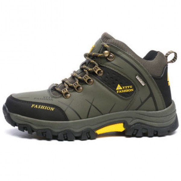 Mens Big Size Trail Hiking Boots Waterproof Athletic Non Slip Outdoors Shoes