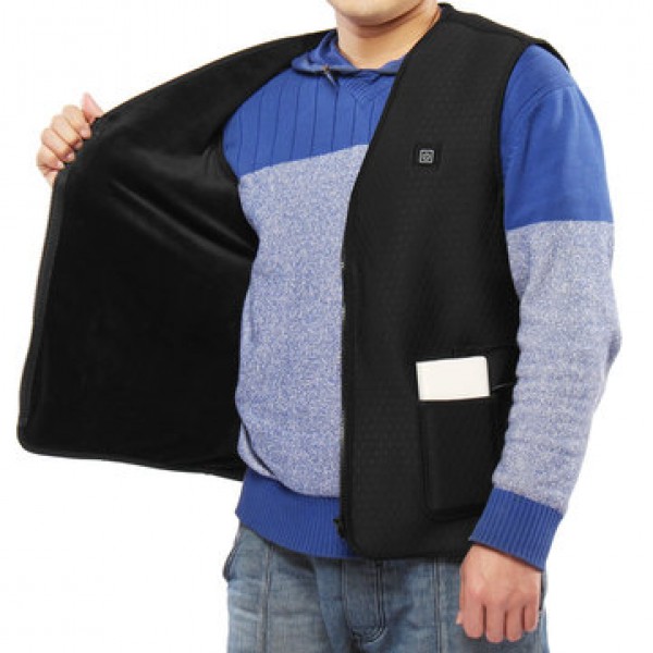 Electric Heated Vest Washable USB Charging Heating Jecket Winter Warm Vest