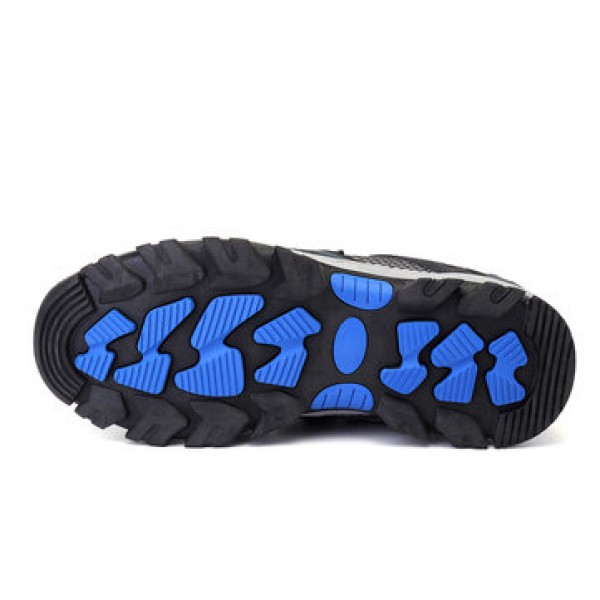 TENGOO Men Safety Shoes Steel Toe Work Sneakers Slip Resistant Breathable Hiking Climbing Running Shoes