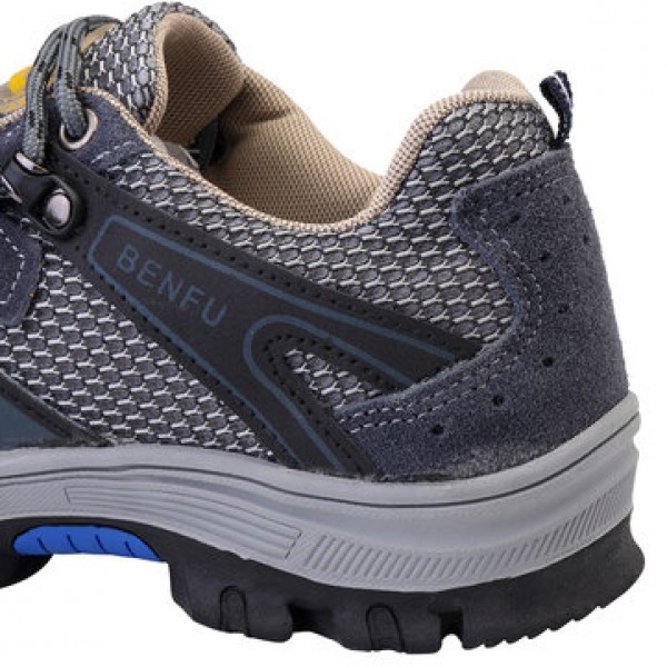 TENGOO Men Safety Shoes Steel Toe Work Sneakers Slip Resistant Breathable Hiking Climbing Running Shoes