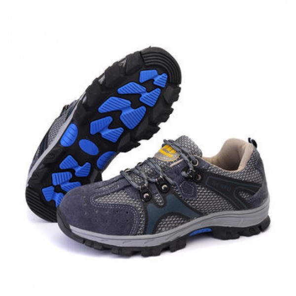 TENGOO Men Safety Shoes Steel Toe Work Sneakers Sl...