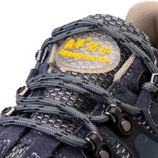 TENGOO Men Safety Shoes Steel Toe Work Sneakers Slip Resistant Breathable Hiking Climbing Running Shoes
