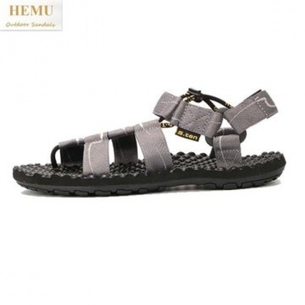 HEMU Men Sandals Breathable Non-slip Massage Outdoor Leisure Beach Sandals Slipper