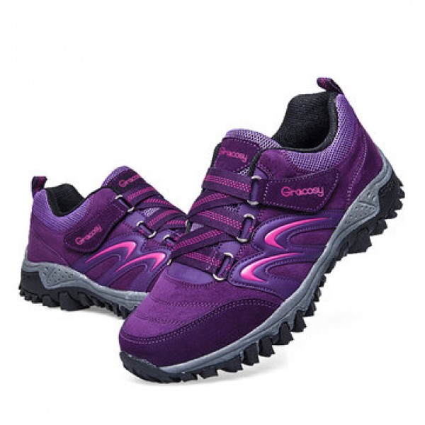 Gracosy  Breathable  Waterproof  Anti-slip Rubber Outsole Outdoor Camping Hiking Casual Shoes