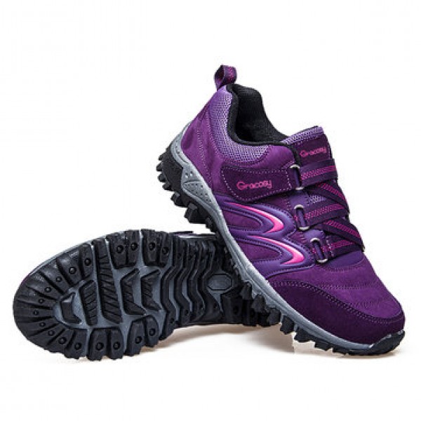 Gracosy  Breathable  Waterproof  Anti-slip Rubber Outsole Outdoor Camping Hiking Casual Shoes