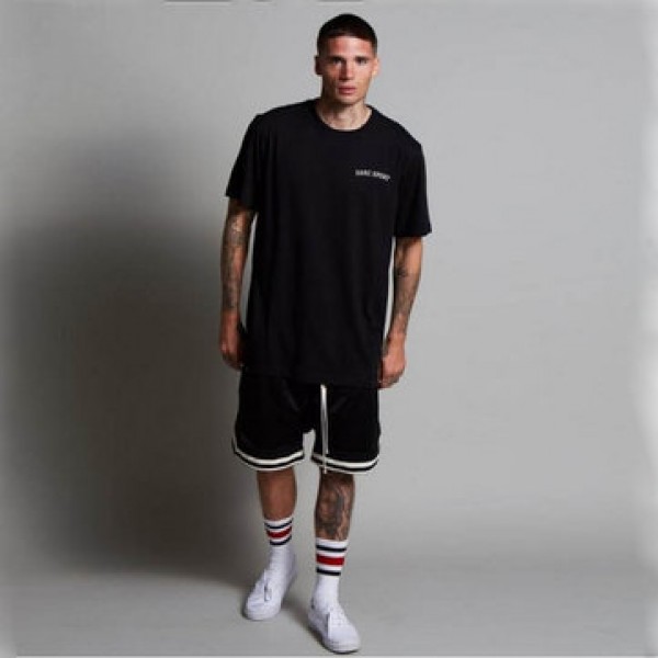 Men Sport Shorts Athletic Short with Pockets Polyester Ball Games Exercise Shorts Elastic Waist New Mesh Fitness Shorts