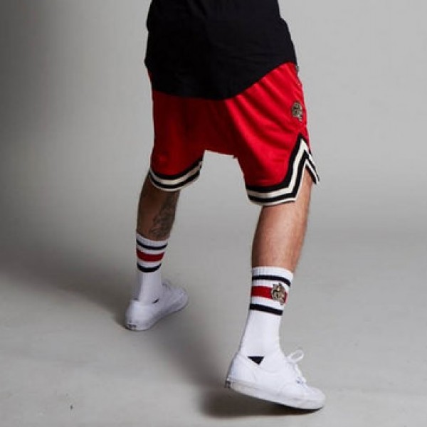 Men Sport Shorts Athletic Short with Pockets Polyester Ball Games Exercise Shorts Elastic Waist New Mesh Fitness Shorts