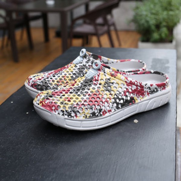 Men Foam Thick Slippers Shoes Beach Seaside Breathable Summer