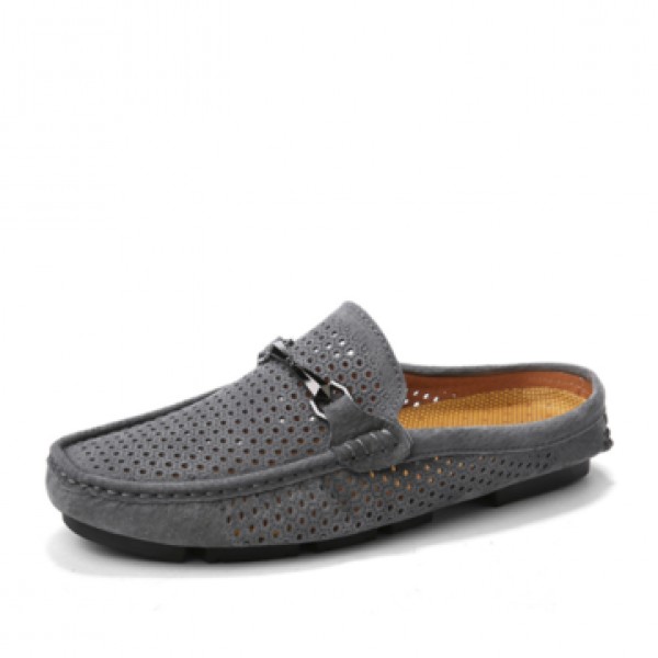 Men Perforation Slippers Shoes Breathable Quick Drying Beach Shoes Slippers Sandals Outdoor Casul Shoes