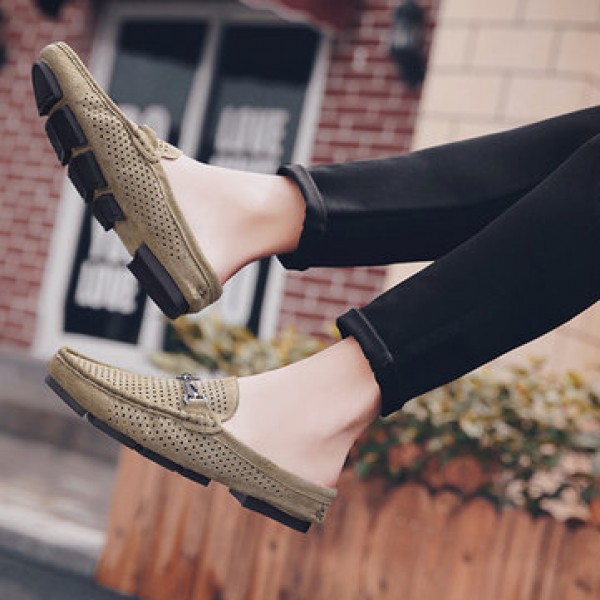 Men Perforation Slippers Shoes Breathable Quick Drying Beach Shoes Slippers Sandals Outdoor Casul Shoes