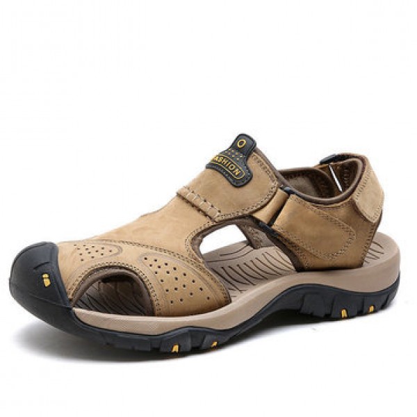 Men Slippers Sandals Beach Shoes Non-Slip Breathab...