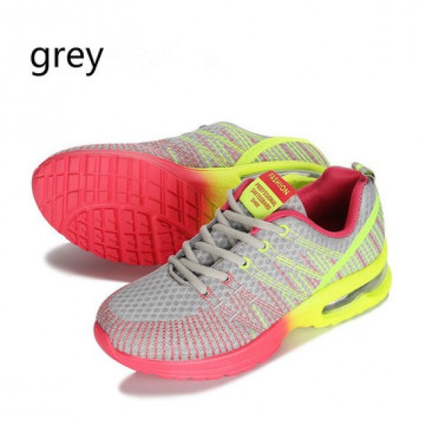AU Women Casual Breathable Mesh Shoes Sport Running Lace up Air Cushion Trainer Sneakers