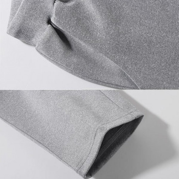 Mens Casual Sport Suit Stitching Color Long Sleeve Sweatshirt Jogger Pants Running Clothing