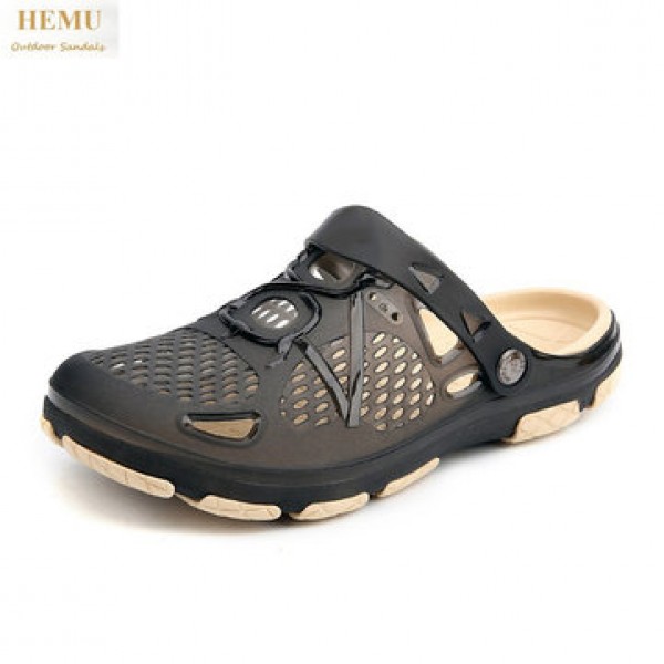 HEMU Men Slippers Non-Slip Quick Drying Waterproof Deodorant Fashion Sports Casual Sandals