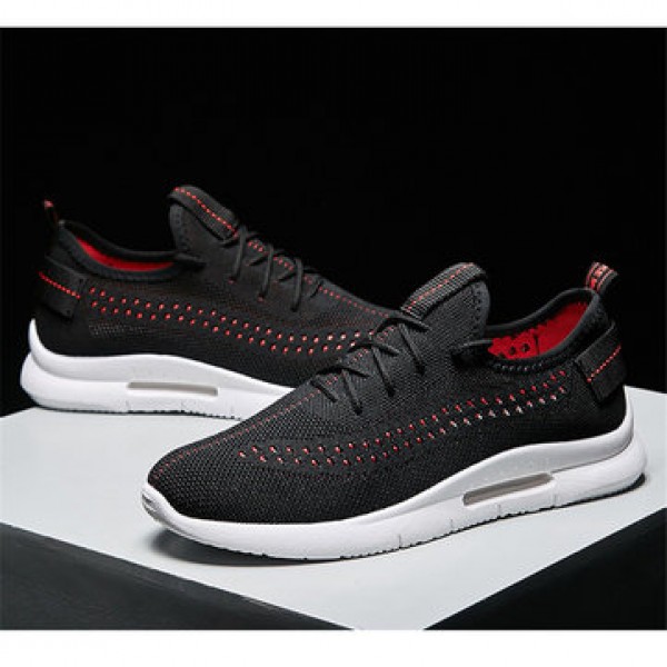 Men Casual Soft Running Mesh Sneakers Breathable Non-Slip Wearable Hiking Camping Shoes