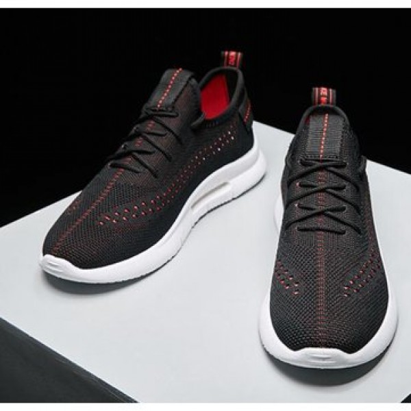 Men Casual Soft Running Mesh Sneakers Breathable Non-Slip Wearable Hiking Camping Shoes