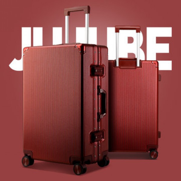 BOPAI 20/24inch Travel Suitcase Aluminum Alloy TSA Lock Spinner Wheel Carry On Luggage Case