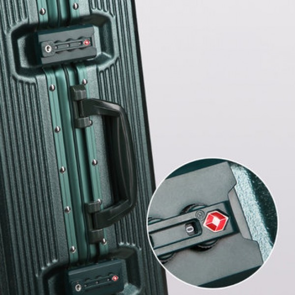 BOPAI 20/24inch Travel Suitcase Aluminum Alloy TSA Lock Spinner Wheel Carry On Luggage Case