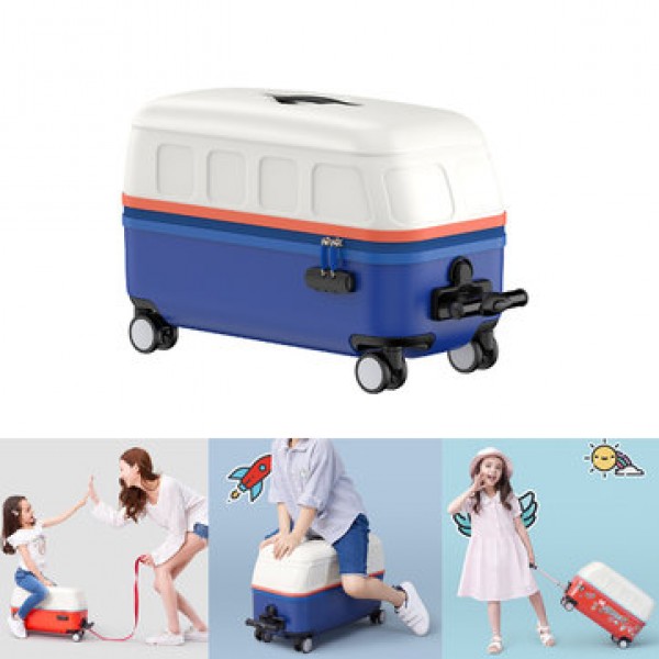 Zhixing 20inch 30L Children Suitcase Draw-bar Trolley Luggage Sit To Ride Carry-on Case Outdoor Travel from xiaomi youpin