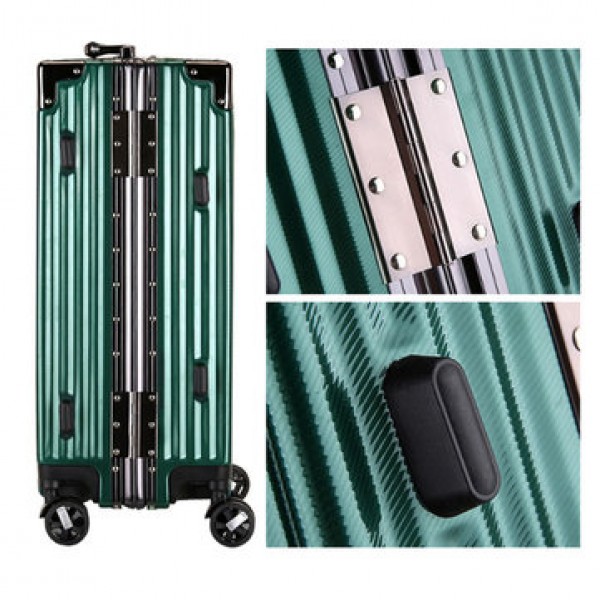 BAOFLY 20/24inch Suitcase Aluminum Frame Waterproof 3 File Pull Rod Adjustable Luggage Camping Travel