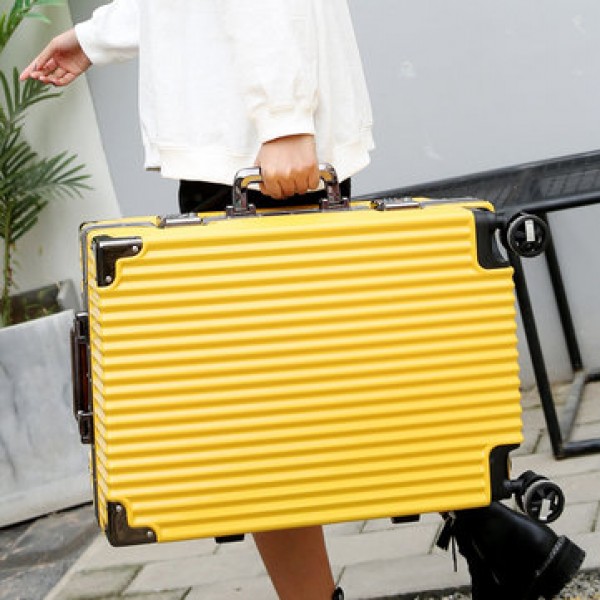 BAOFLY 20/24inch Suitcase Aluminum Frame Waterproof 3 File Pull Rod Adjustable Luggage Camping Travel