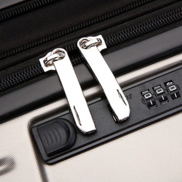 BAOFLY Men Travel Suitcase Aluminum Alloy Password Lock Universal Wheel Luggage Case Women Trunk