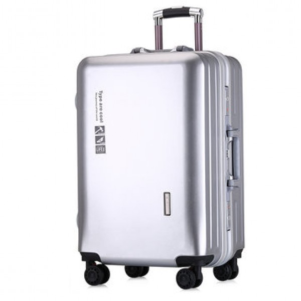 BAOFLY 20/24inch Women Suitcase Aluminum Frame Password Lock Universal Wheel Men Business Luggage Case