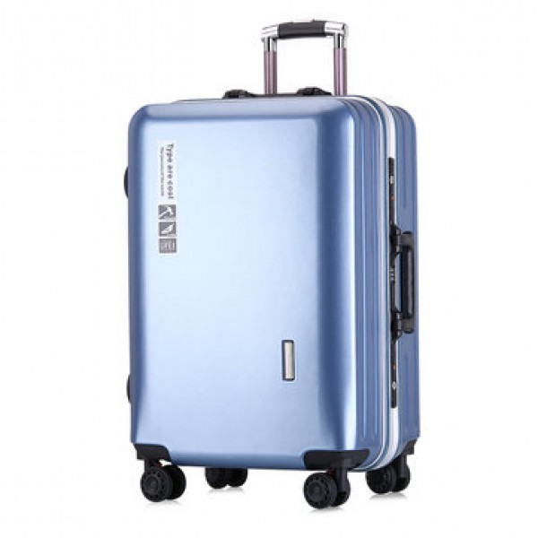 BAOFLY 20/24inch Women Suitcase Aluminum Frame Password Lock Universal Wheel Men Business Luggage Case
