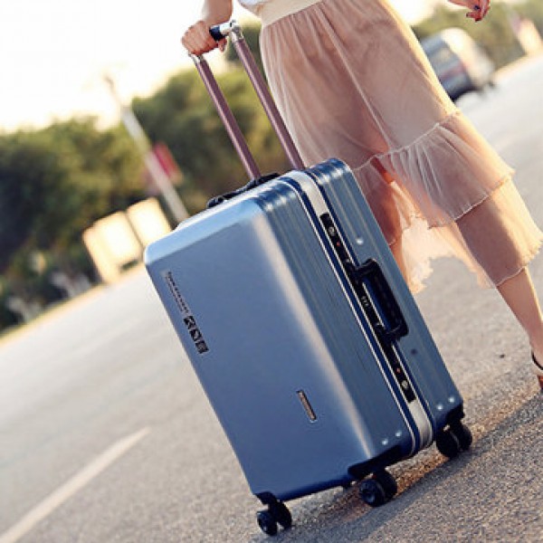 BAOFLY 20/24inch Women Suitcase Aluminum Frame Pas...