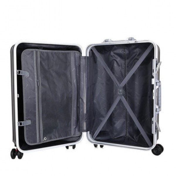 BAOFLY 20/24inch Women Suitcase Aluminum Frame Password Lock Universal Wheel Men Business Luggage Case