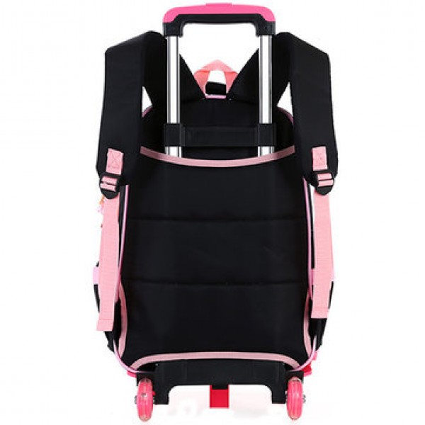 25L 2Pcs Children Trolley Backpack Shoulder Bag Camping Trolley Case With Wheels