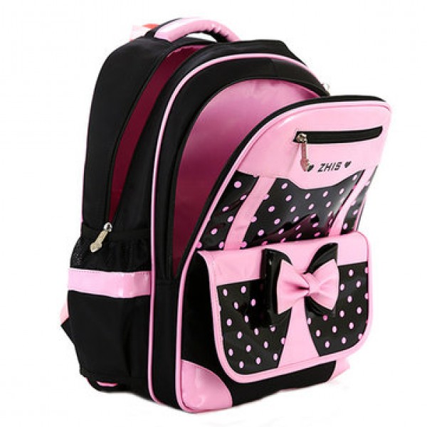 25L 2Pcs Children Trolley Backpack Shoulder Bag Camping Trolley Case With Wheels