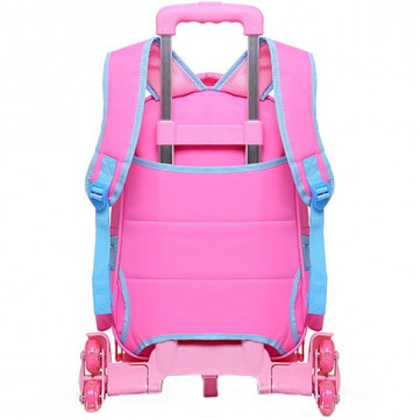 29L 2 Pcs  Kids Trolley Backpack Shoulder Bag Camping Trolley Case With Wheels