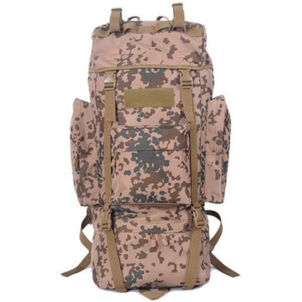 65L Tactical Trekking Backpack Rucksack Camo Shoul...