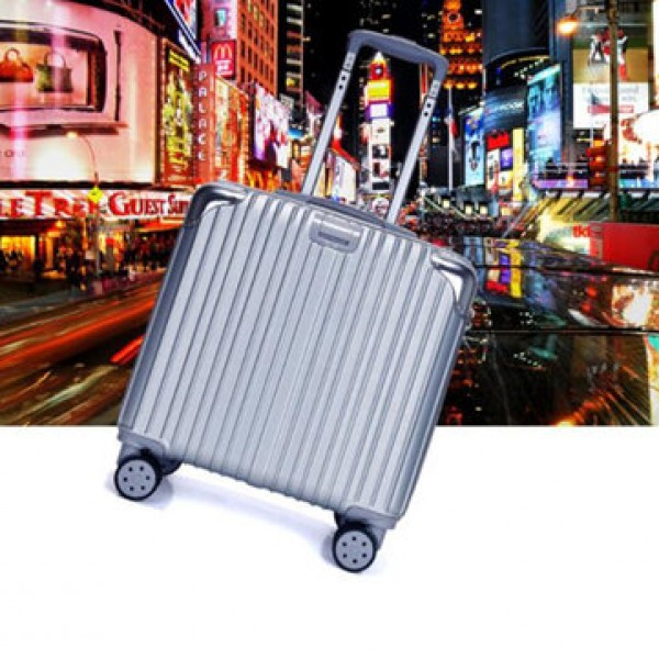 18inch Luggage Trolley Universal Mute Wheel Password Lock Travel Suitcase Fashion Aluminum Frame Trolley Box