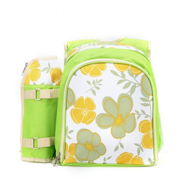 600D Oxford Cloth Camping Picnic Bag Portable Food Container Storage Bag With 2/4 Person Tableware