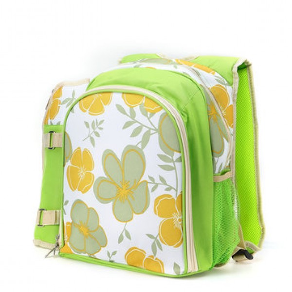 600D Oxford Cloth Camping Picnic Bag Portable Food Container Storage Bag With 2/4 Person Tableware