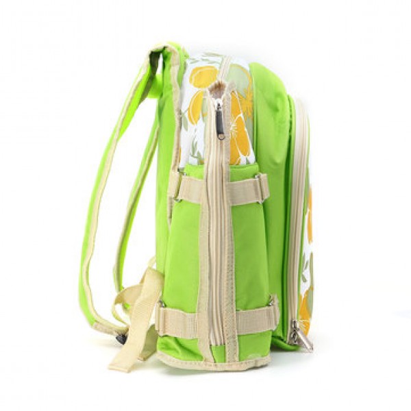 600D Oxford Cloth Camping Picnic Bag Portable Food Container Storage Bag With 2/4 Person Tableware