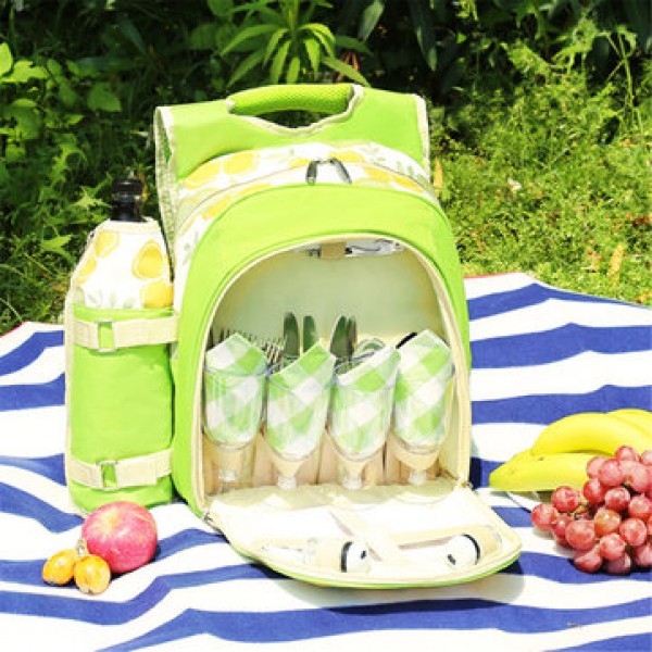 600D Oxford Cloth Camping Picnic Bag Portable Food...