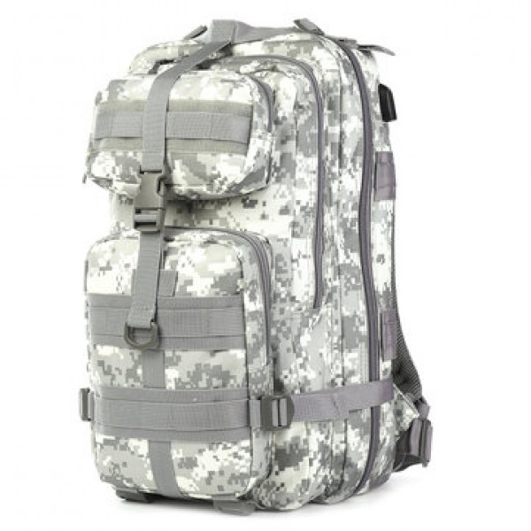36L Outdoor Military Tactical Laptop USB  Backpack Waterproof 900D Oxford Rucksack Camping Hiking