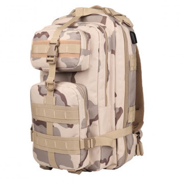 36L Outdoor Military Tactical Laptop USB  Backpack Waterproof 900D Oxford Rucksack Camping Hiking