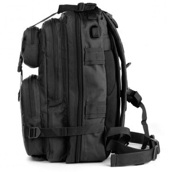 36L Outdoor Military Tactical Laptop USB  Backpack Waterproof 900D Oxford Rucksack Camping Hiking