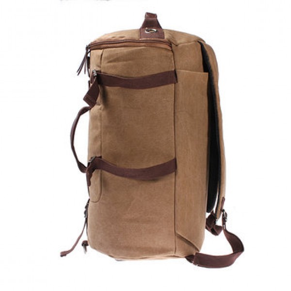 Vintage Canvas Travel Backpack Rucksack  Camping Hiking Bag
