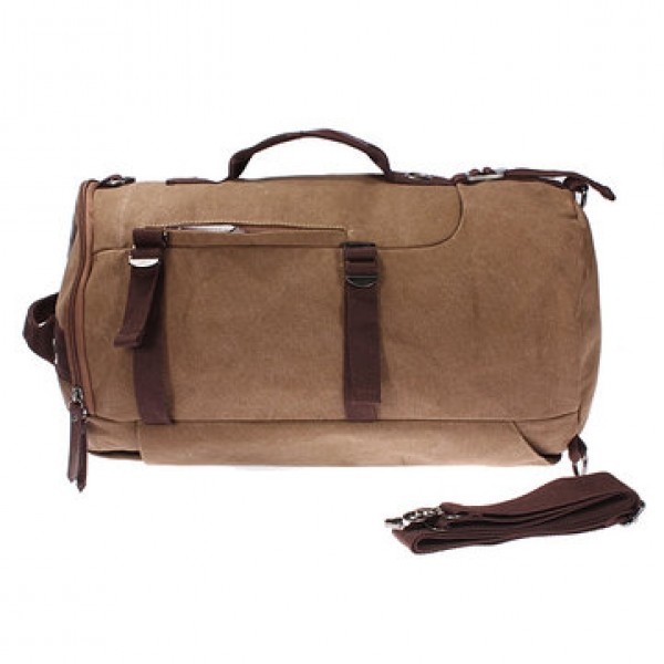 Vintage Canvas Travel Backpack Rucksack  Camping Hiking Bag