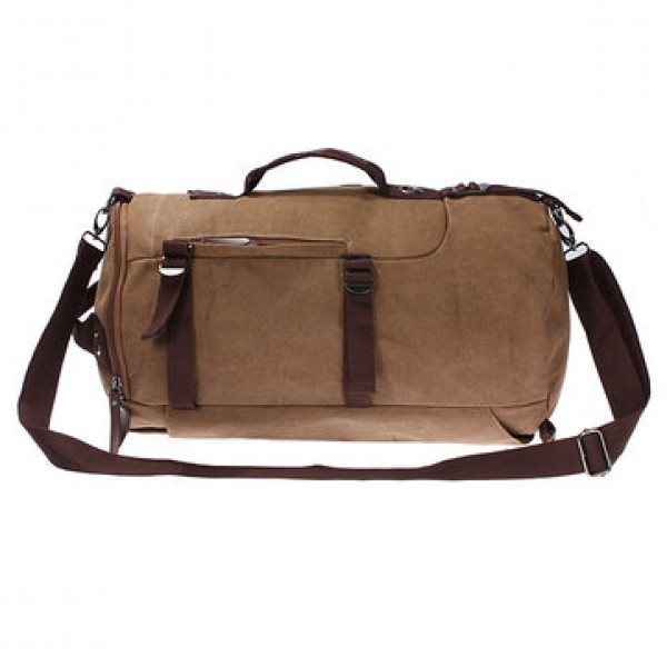 Vintage Canvas Travel Backpack Rucksack  Camping Hiking Bag