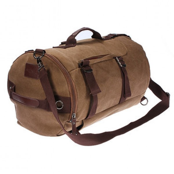 Vintage Canvas Travel Backpack Rucksack  Camping Hiking Bag